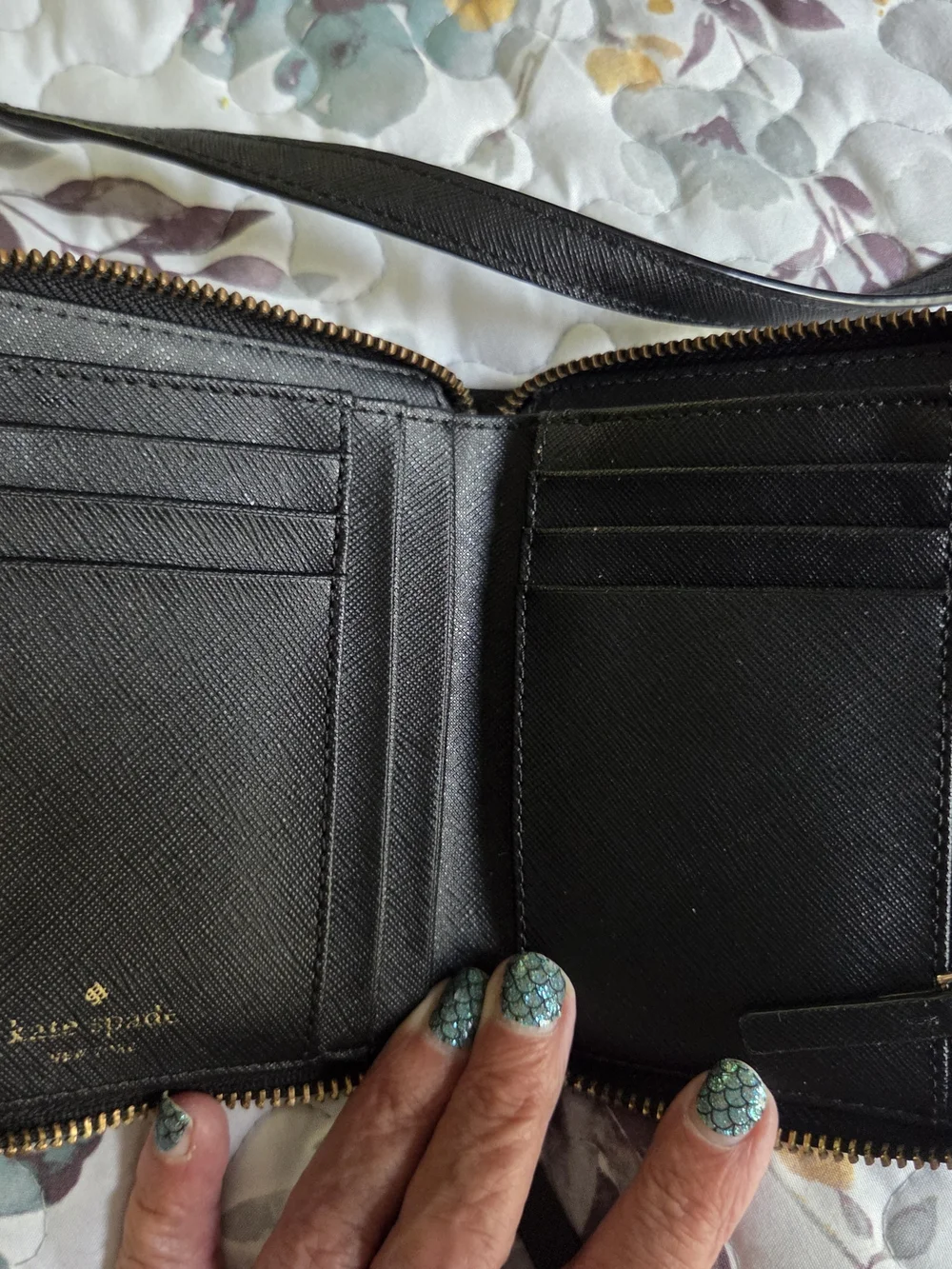 Kate Spade Black Saffiano Leather Tote with Matching Wallet